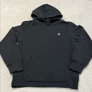 Hurley Black Hoodie with Gold Logo